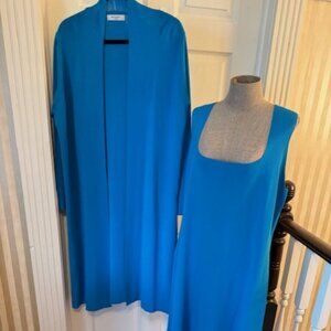 Brian Baily sleeveless dress and  over coat set